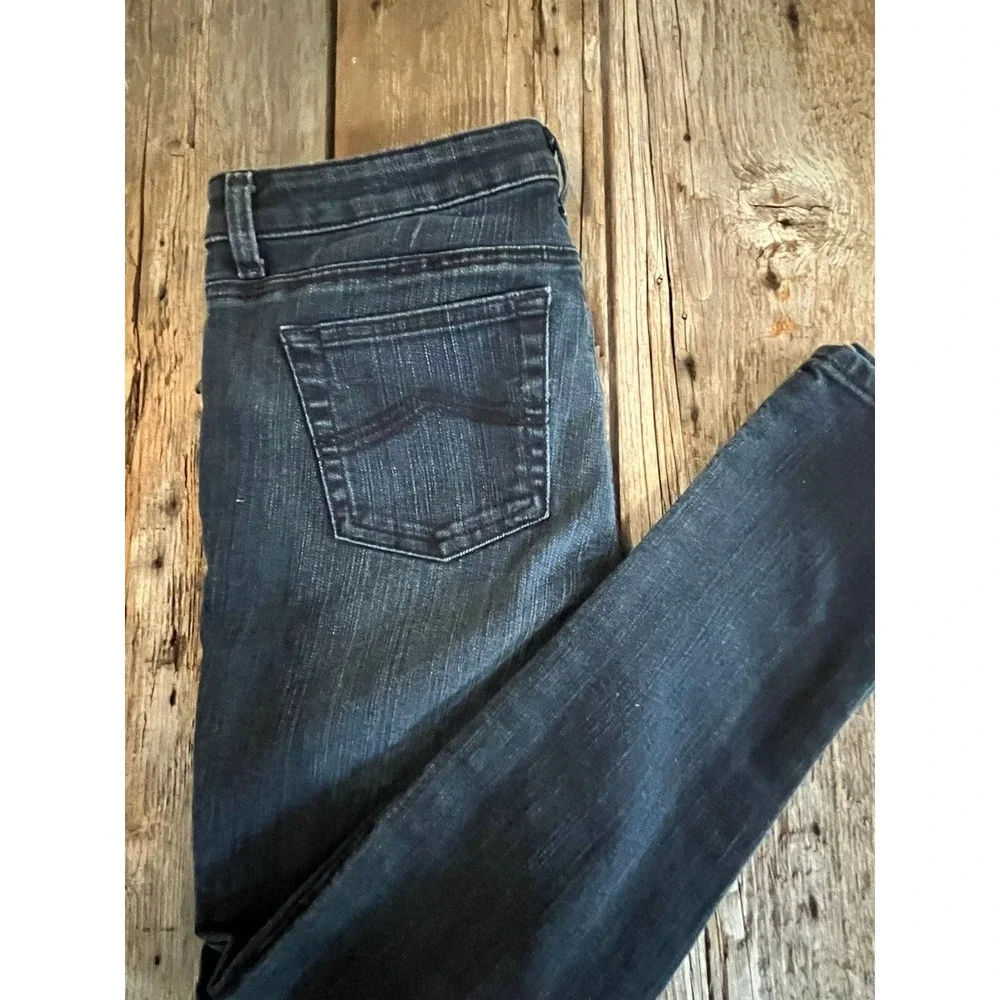 Michael‎ Kors Womens Skinny Jeans Dark Wash Denim Size 8 Mid Rise Whiskered